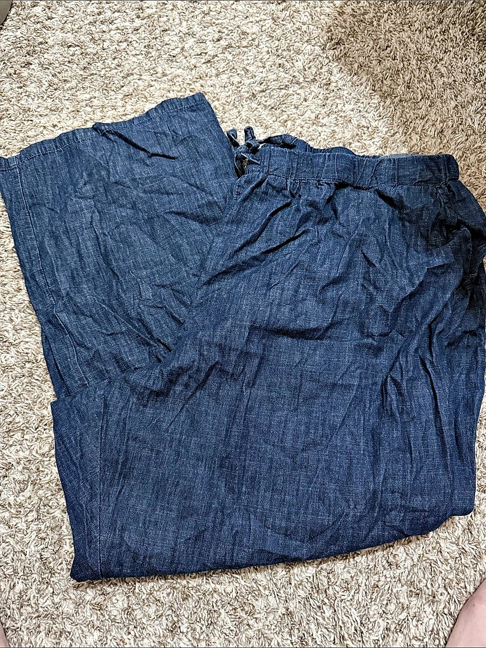 Woman Within Blue Wide Leg Pants